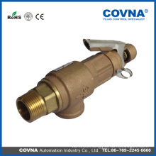 Good quality 3/4 brass air compressor safety valve with handle